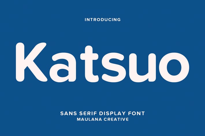 Katsuo Sans Display Font
