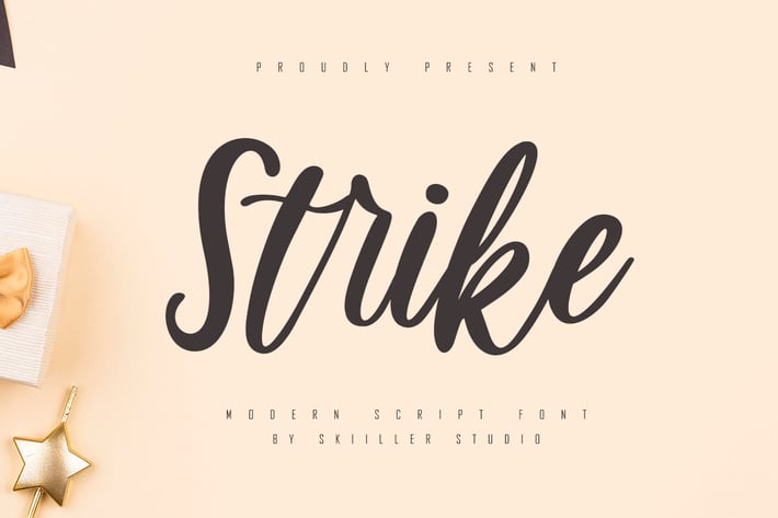 Strike - Modern Script Font