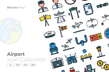 Airport Filled Icon