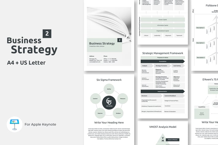 Vertical Business Strategy Two Keynote Template