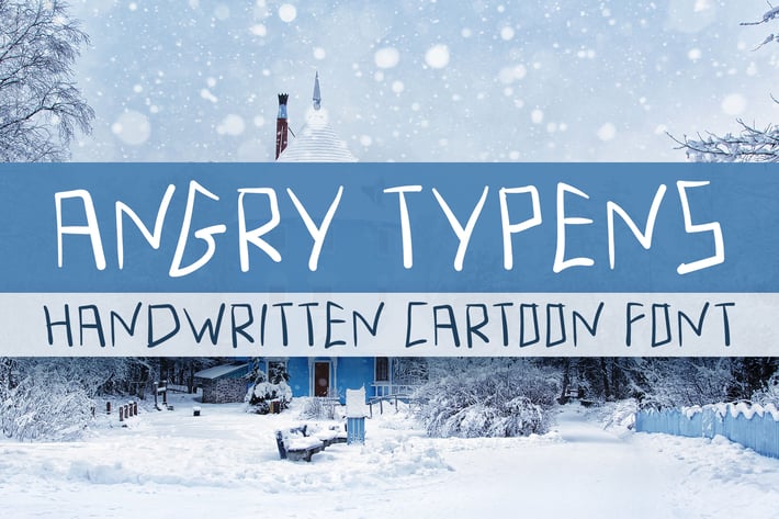 Angry Typens - Handwritten Font