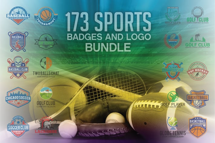 173 Sports Badges and Logo Bundle