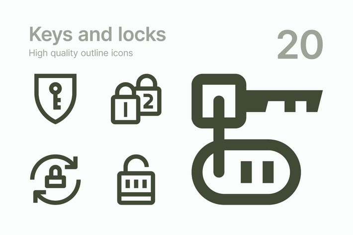 Keys and Locks icons