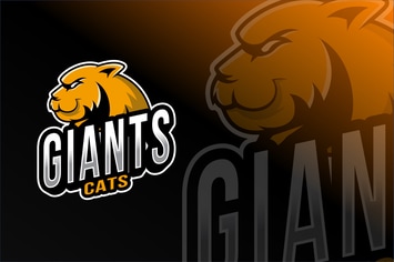 Giant Cats Esport Logo Template