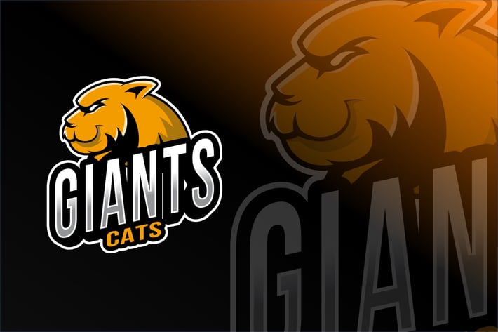 Giant Cats Esport Logo Template