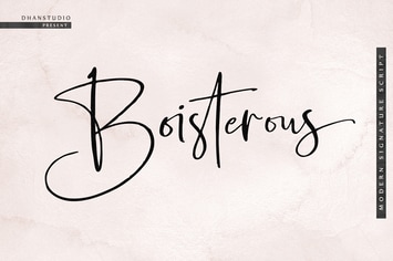 Boisterous Signature Script
