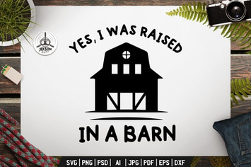 Farm Badge Design. Silhouette Farming Template