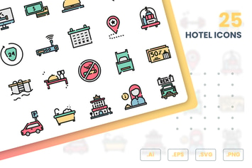 Hotel Icons Set
