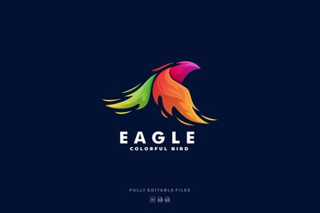 Eagle Gradient Colorful Logo