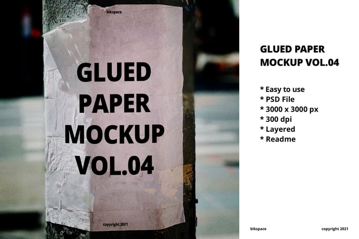 Glued Paper Mockup Vol.04