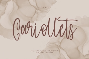 Cariollets Handwritten Script Font