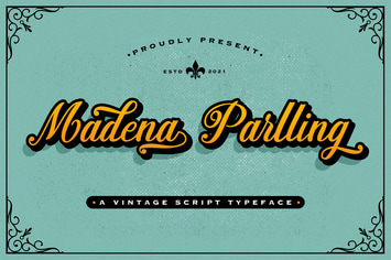 Madena Parlling - Bold Script Font