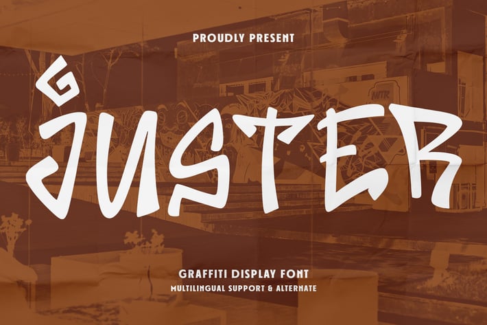 Juster Graffiti Display Font