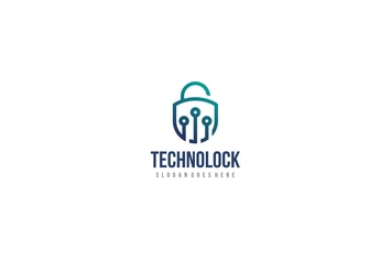 Technology Lock Logo