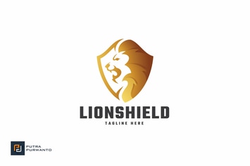 Lion Shield - Logo Template