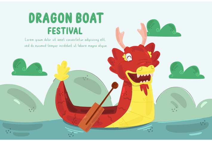 Dragon Boat Festival Illustration