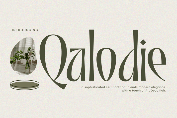 Qalodie - Elegant Modern Aesthetic Serif