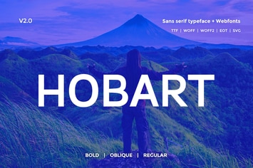 Hobart Minimal Typeface + Webfonts v2.0