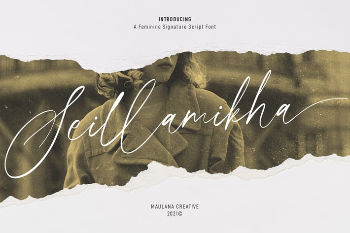 Seillamikha Feminine Script Font