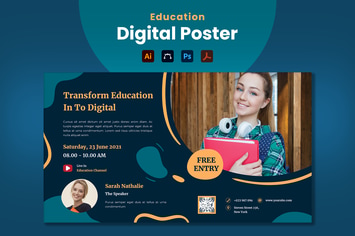Education Digital Poster