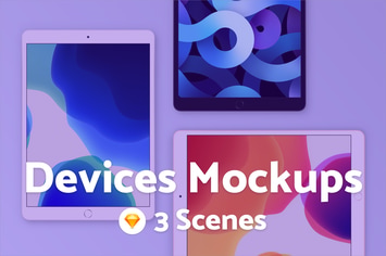 iPad Air & iPhone 11 - Sketch Mockup