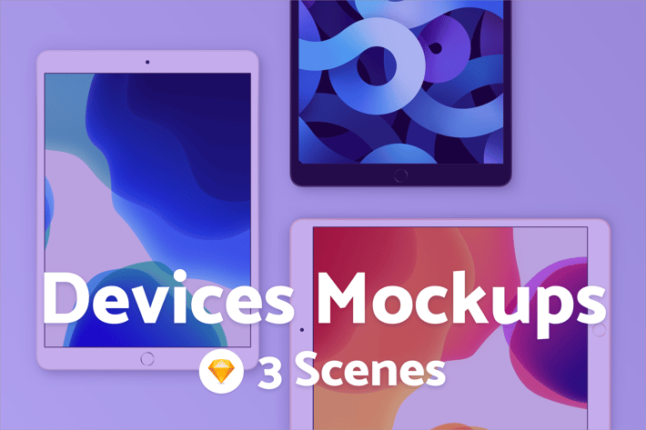 iPad Air & iPhone 11 - Sketch Mockup