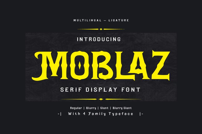 Moblaz - Serif Display Font