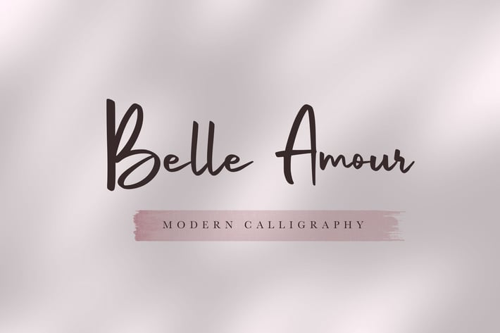 Belle Amour - Modern Calligraphy