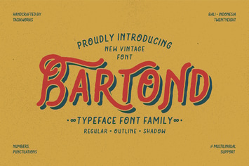 Bartond Typeface - Vintage Font