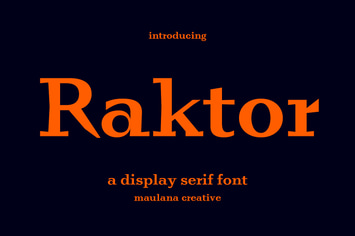 Raktor Serif Display Font