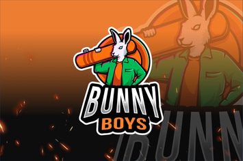Bunny Boys Esport Logo Template