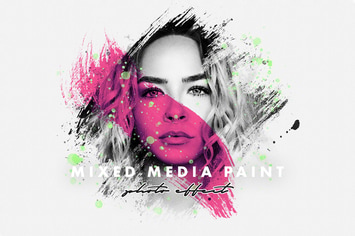 Mixed Media Paint Photo Effect