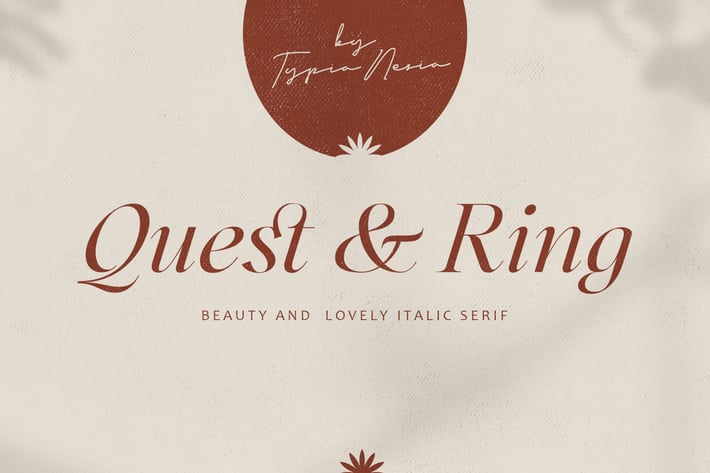 Quest and Ring - Claasic Beauty Italic Serif