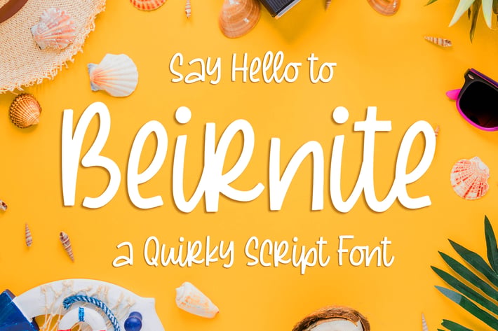 Beirnite - a Quirky Script Font