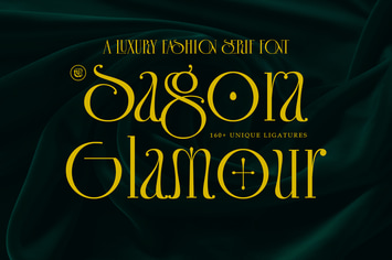 Sagora Glamour - A Luxury Fashion Serif Font