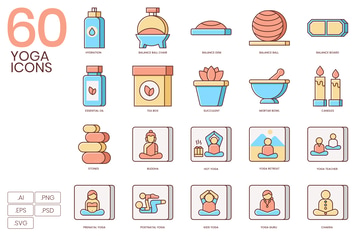60 Yoga Icons