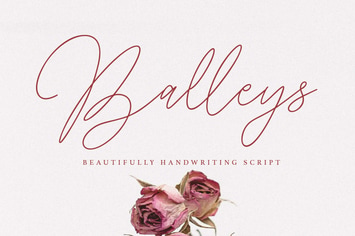 Balleys Beautiful Handwriting Script Font