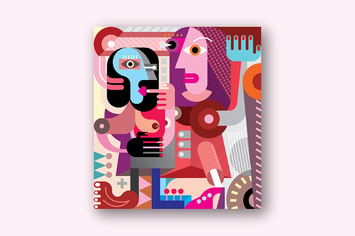 Two Beautiful Women abstract fine art portrait