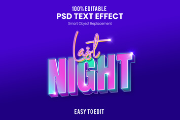Party 3D Text Effect