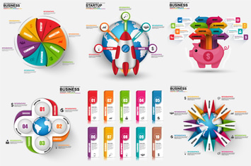 Marketing 3D Infographics