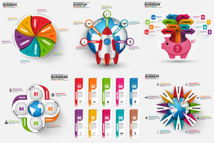 Marketing 3D Infographics