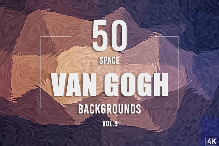 50 Van Gogh Space Backgrounds - Vol. 9