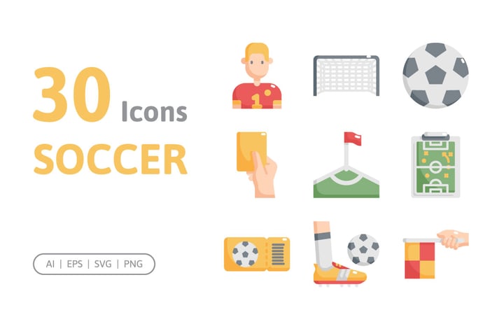 30 Soccer Icons