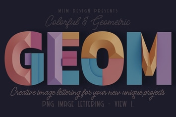 Decorative Geometry - 3D Lettering - View 1