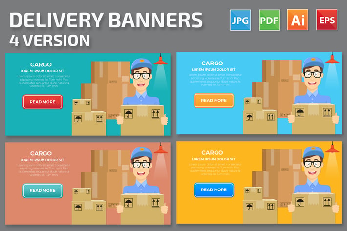 Delivery Banners Design