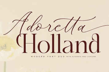 Adoretta Holland Font Duo 