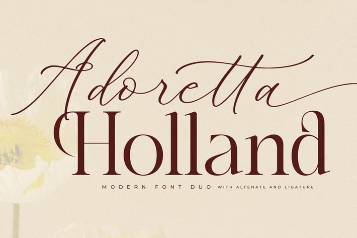 Adoretta Holland Font Duo 