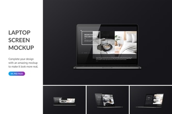 Dark Laptop Mockup