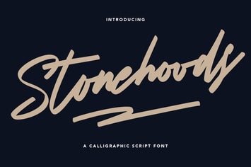 Stonehoods Calligraphic Script Font