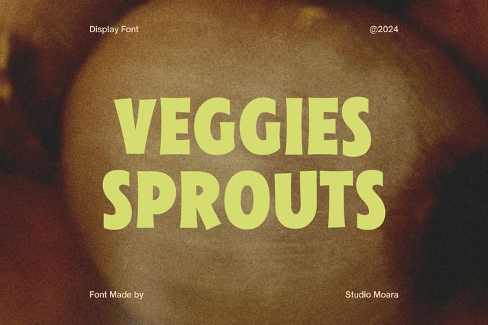 Veggies Sprouts - Playful Display Fonts